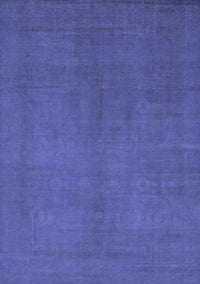 Abstract Blue Modern Rug, abs2717blu