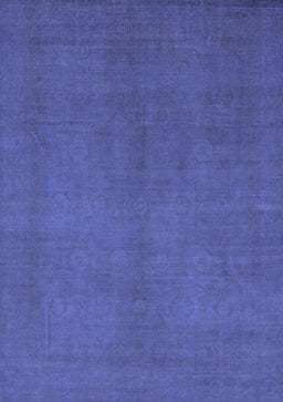 Abstract Blue Modern Rug, abs2717blu