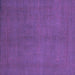 Square Abstract Purple Modern Rug, abs2717pur