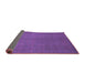 Sideview of Abstract Purple Modern Rug, abs2717pur