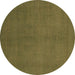 Round Machine Washable Abstract Brown Modern Rug, wshabs2717brn