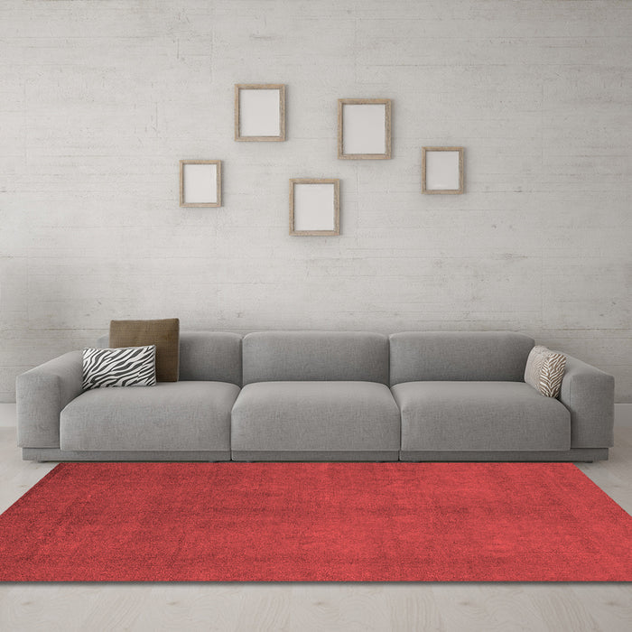 Modern Red Washable Rugs