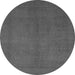 Round Abstract Gray Modern Rug, abs2717gry