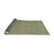 Sideview of Abstract Copper Green Modern Rug, abs2718