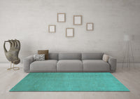 Machine Washable Abstract Light Blue Modern Rug, wshabs2718lblu