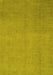 Machine Washable Abstract Yellow Modern Rug, wshabs2718yw