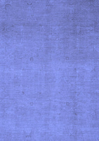 Abstract Blue Modern Rug, abs2718blu