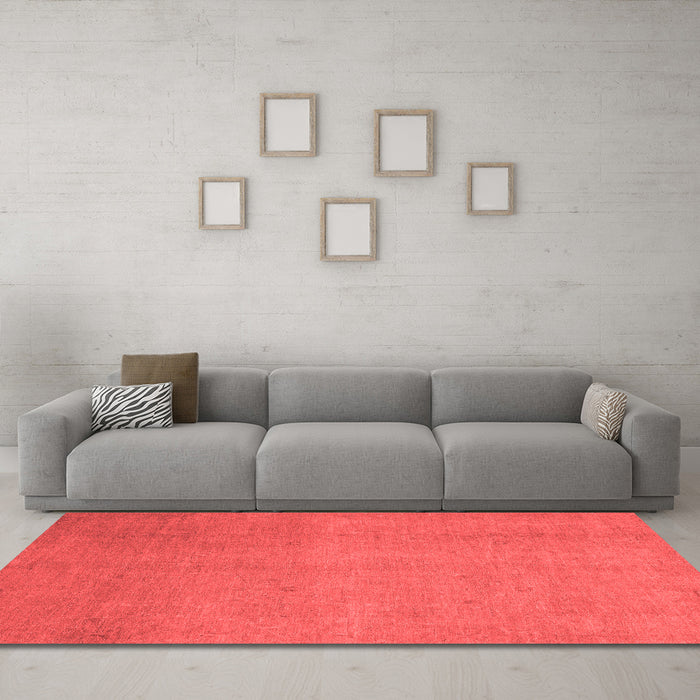 Modern Red Washable Rugs