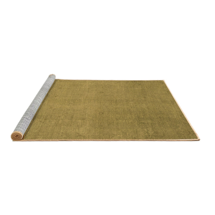 Sideview of Machine Washable Abstract Brown Modern Rug, wshabs2718brn