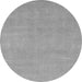 Round Oriental Gray Modern Rug, abs2719gry