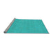 Sideview of Machine Washable Oriental Light Blue Modern Rug, wshabs2719lblu