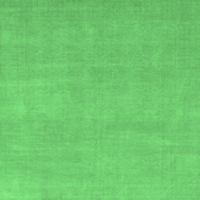 Square Machine Washable Oriental Emerald Green Modern Area Rugs, wshabs2719emgrn