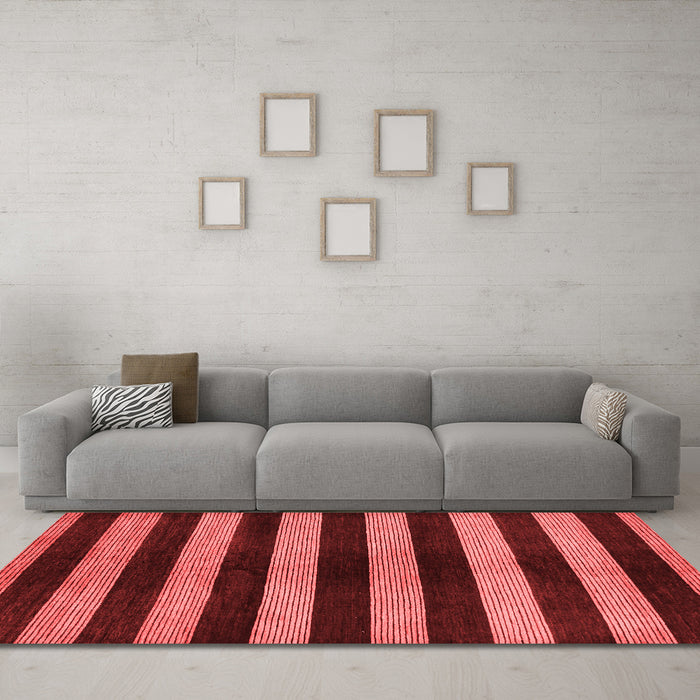 Modern Red Washable Rugs