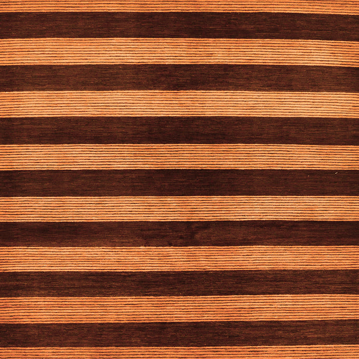 Square Machine Washable Oriental Orange Modern Area Rugs, wshabs271org