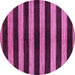 Round Oriental Purple Modern Rug, abs271pur