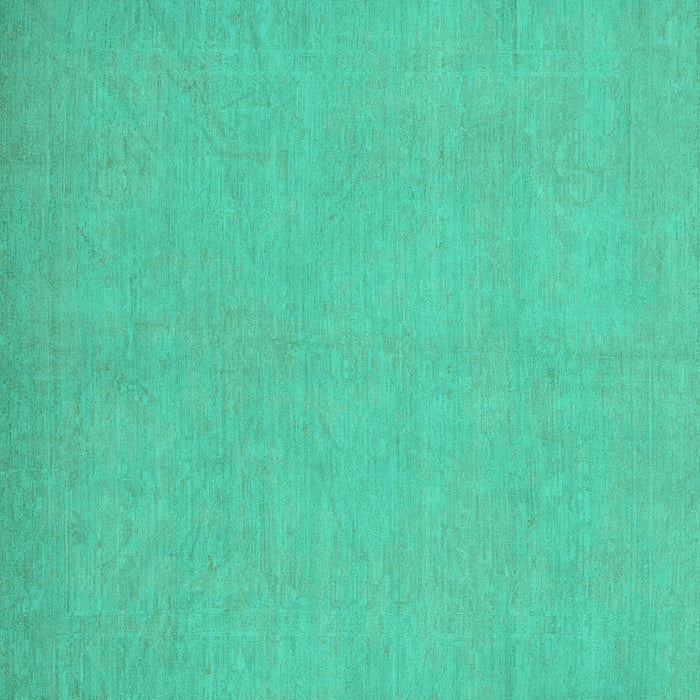 Square Oriental Turquoise Modern Rug, abs2720turq