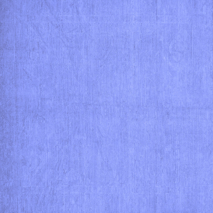 Square Machine Washable Oriental Blue Modern Rug, wshabs2720blu