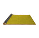 Sideview of Oriental Yellow Modern Rug, abs2720yw