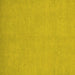 Square Oriental Yellow Modern Rug, abs2720yw