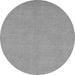 Round Machine Washable Oriental Gray Modern Rug, wshabs2720gry