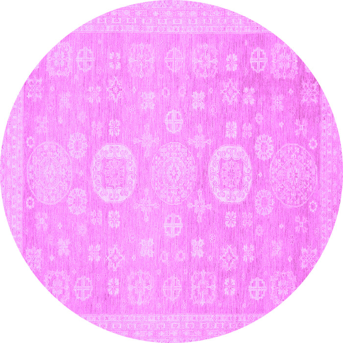 Round Oriental Purple Modern Rug, abs2721pur