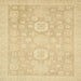 Square Machine Washable Abstract Mustard Yellow Rug, wshabs2721