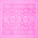 Square Oriental Pink Modern Rug, abs2721pnk