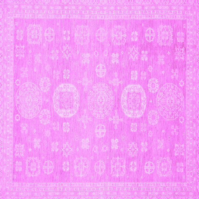 Square Machine Washable Oriental Purple Modern Area Rugs, wshabs2721pur