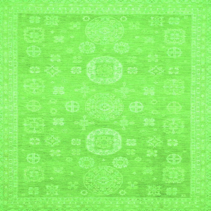 Square Oriental Green Modern Rug, abs2721grn