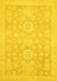 Oriental Yellow Modern Rug, abs2721yw