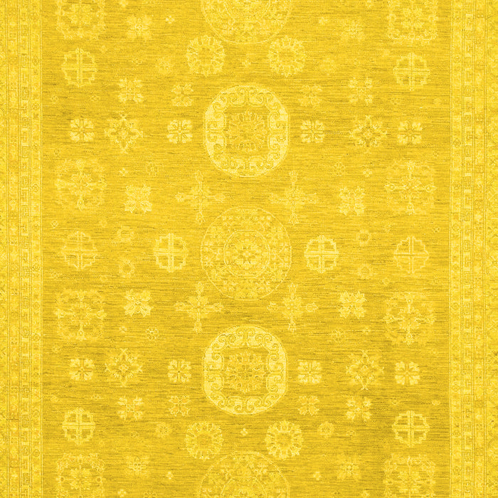 Oriental Yellow Modern Rug, abs2721yw