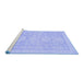 Sideview of Machine Washable Oriental Blue Modern Rug, wshabs2721blu