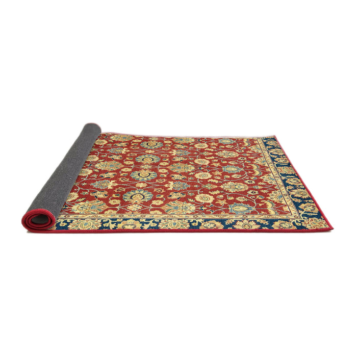 Sideview of Abstract Fire Brick Red Oriental Rug, abs2722
