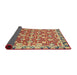 Sideview of Abstract Fire Brick Red Oriental Rug, abs2722