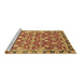 Sideview of Machine Washable Oriental Brown Modern Rug, wshabs2722brn