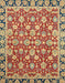 Abstract Fire Brick Red Oriental Rug, abs2722