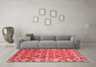 Modern Red Washable Rugs