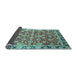 Sideview of Oriental Light Blue Modern Rug, abs2722lblu