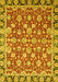 Machine Washable Oriental Yellow Modern Rug, wshabs2722yw