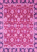 Machine Washable Oriental Pink Modern Rug, wshabs2722pnk