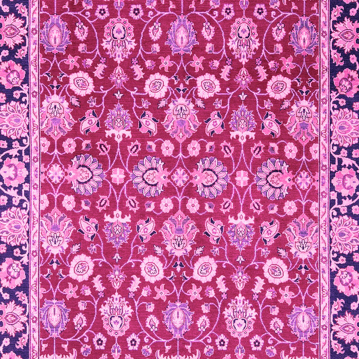 Machine Washable Oriental Pink Modern Rug, wshabs2722pnk