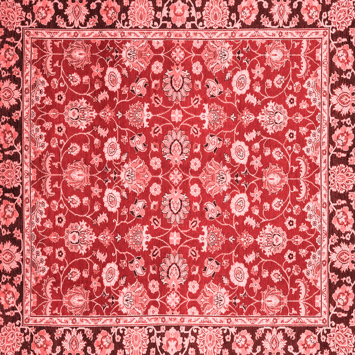 Machine Washable Oriental Red Modern Rug, wshabs2722red