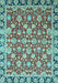 Oriental Light Blue Modern Rug, abs2722lblu