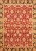 Machine Washable Oriental Orange Modern Area Rugs, wshabs2722org