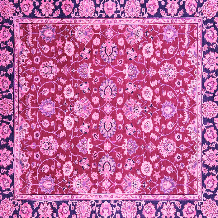 Square Oriental Pink Modern Rug, abs2722pnk