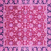 Square Oriental Pink Modern Rug, abs2722pnk