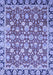 Machine Washable Oriental Blue Modern Rug, wshabs2722blu