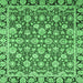 Square Oriental Emerald Green Modern Rug, abs2722emgrn