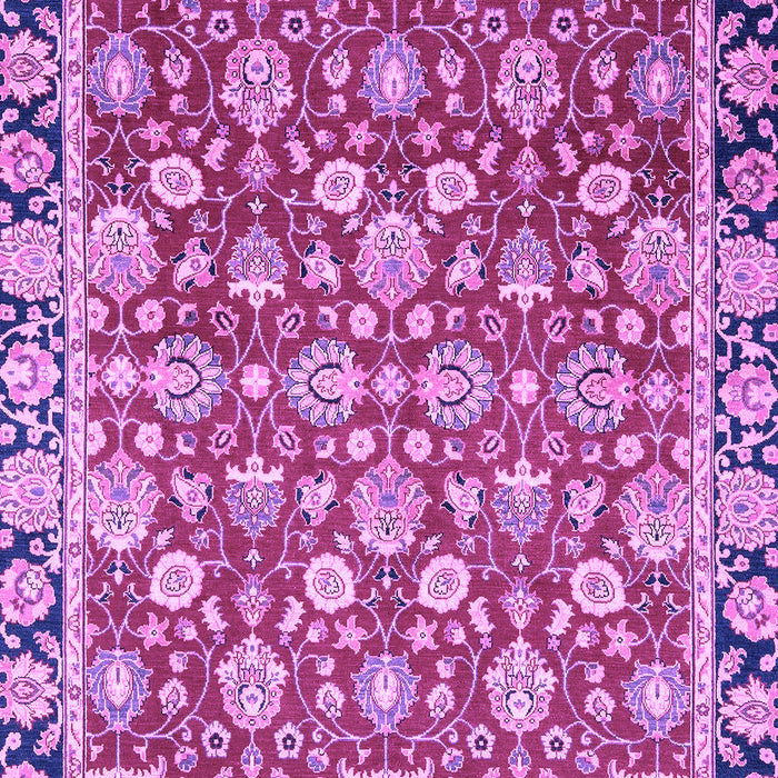 Machine Washable Oriental Purple Modern Area Rugs, wshabs2722pur