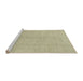 Sideview of Machine Washable Abstract Brown Rug, wshabs2723